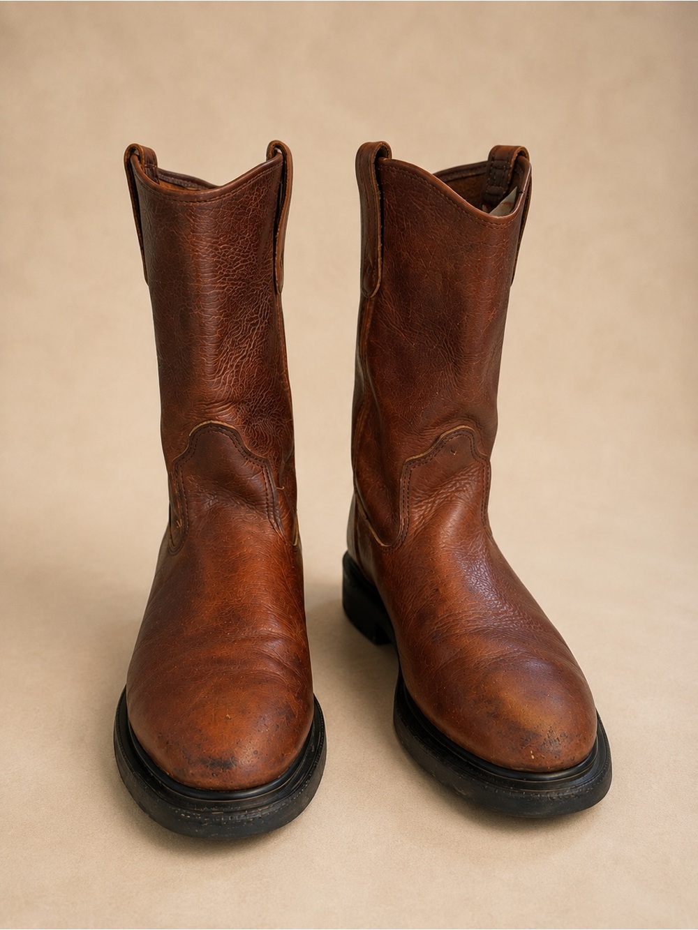 Red Wing 1132 Pecos Pull On Work Boots Brown
Leather USA Size 12 B Narrow